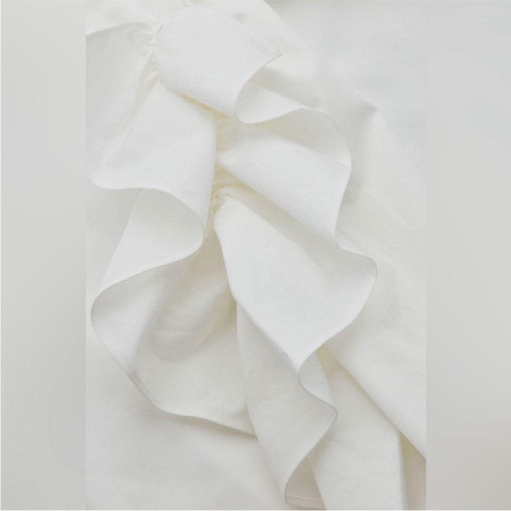 COS White Ruffle Sleeve Mini Dress - Picture 5 of 10